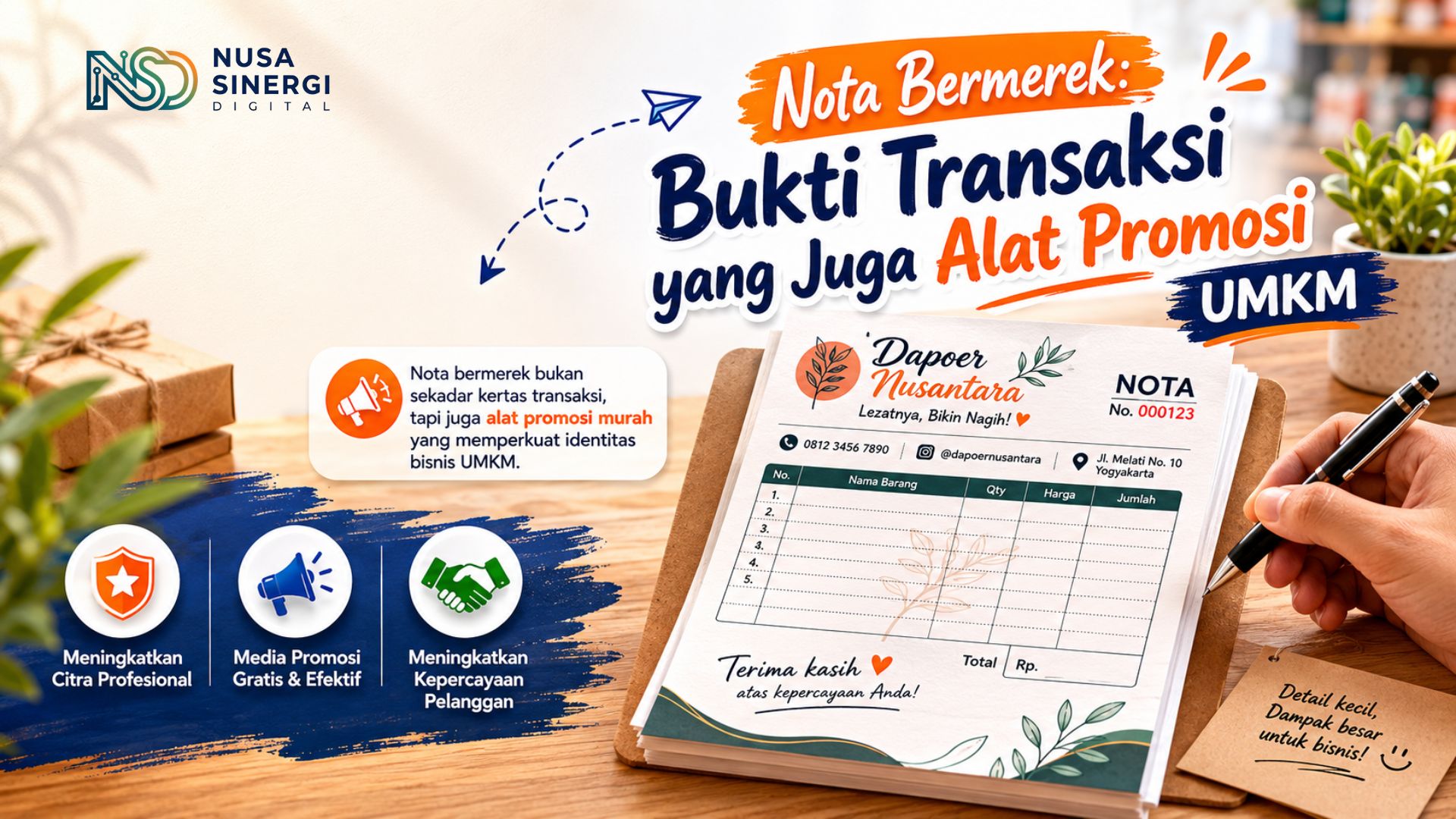 Nota Bermerek: Bukti Transaksi yang Juga Alat Promosi UMKM