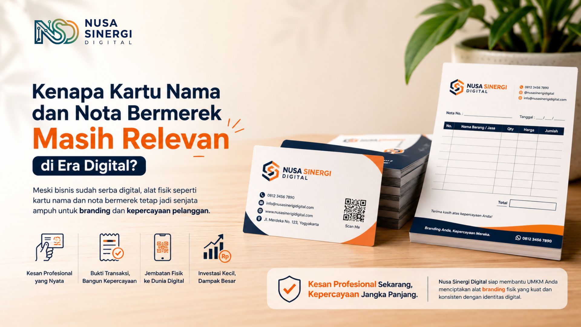 Kenapa Kartu Nama dan Nota Bermerek Masih Relevan di Era Digital?